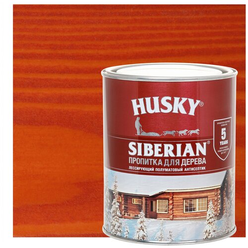 Антисептик Husky Siberian полуматовый, рябина 0,9 л