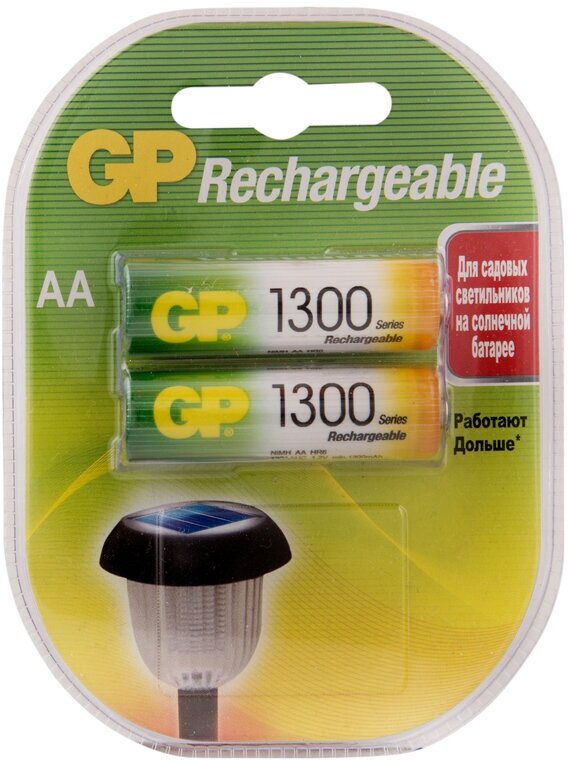 Аккумулятор GP AA (HR06) 1300mAh 2BL