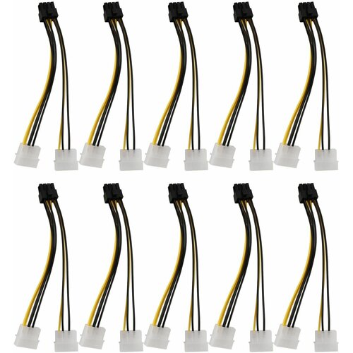 Кабель питания видеокарты 2 Molex -> 8PIN PCI-Е (10шт. )