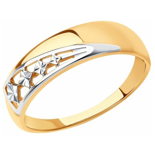 фото Diamant кольцо из золота с алмазной гранью 51-110-00961-1, размер 17