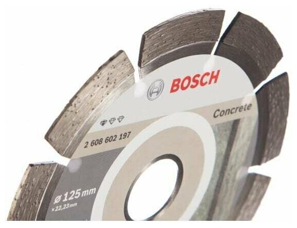 Диск алмазный по бетону (125х1.6х22.2 мм) Bosch 2.608.603.240 (1 шт) - фотография № 2