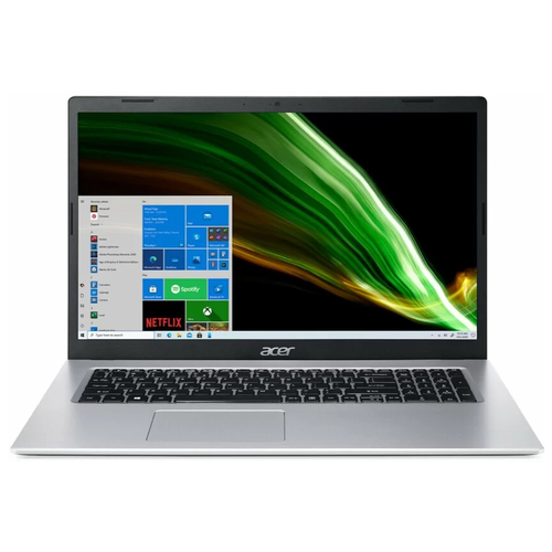 фото 17.3" ноутбук acer aspire 3 a317-33-p2rw (1600x900, intel pentium silver 1.1 ггц, ram 4 гб, ssd 512 гб, win10 home), nx.a6ter.007, серебристый