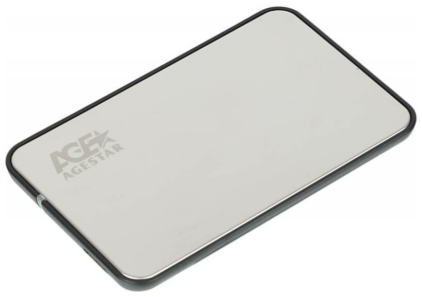 Внешний корпус для HDDSSD AgeStar 3UB2A8S-6G SATA III USB3.0 пластикалюминий серебристый 2.5"