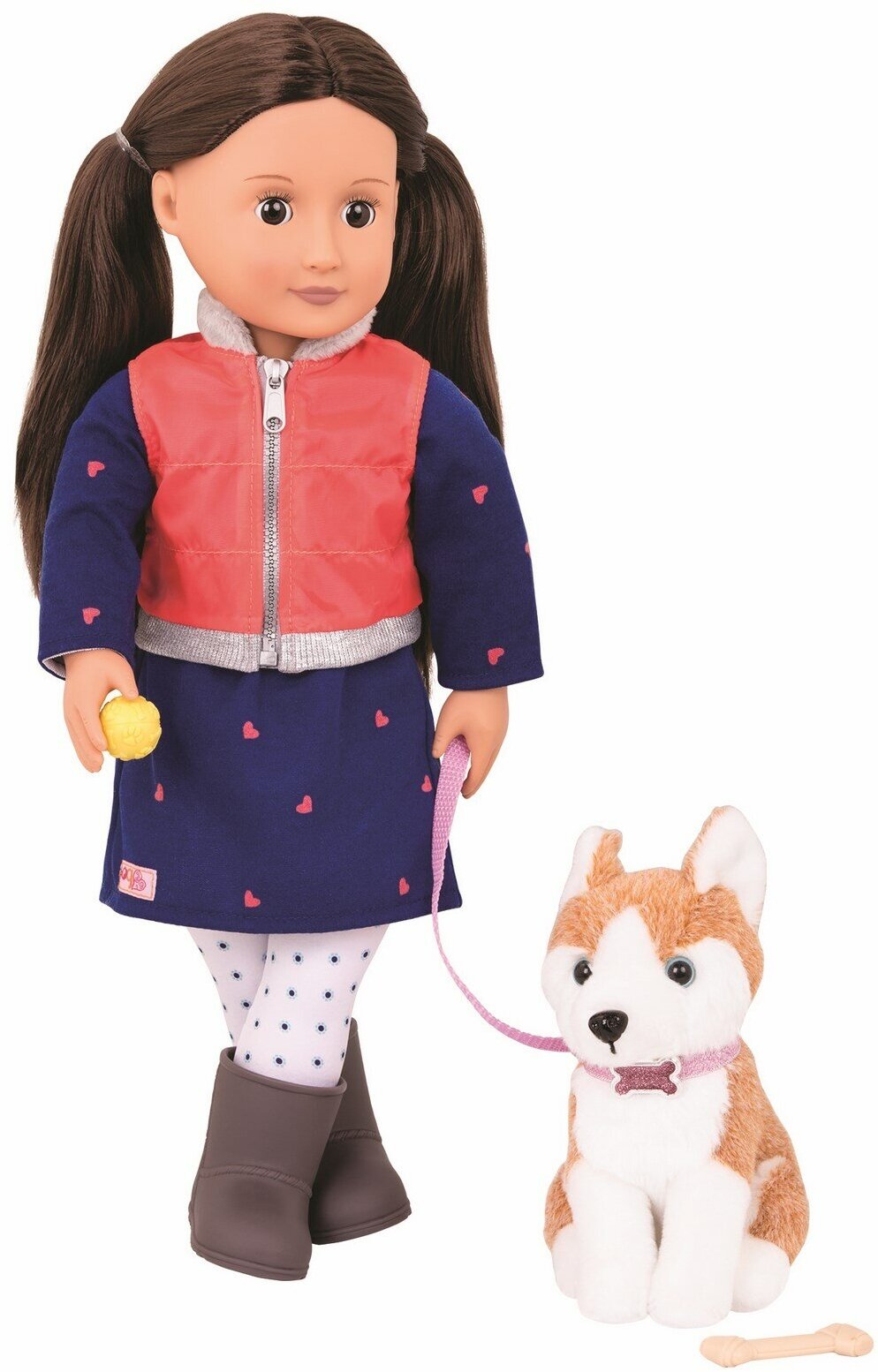 Кукла 46 см Our Generation Лесли с собакой