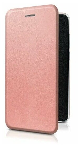 Чехол-книжка на Samsung Galaxy A10 / Самсунг А10 из эко-кожи розовое золото, с магнитом