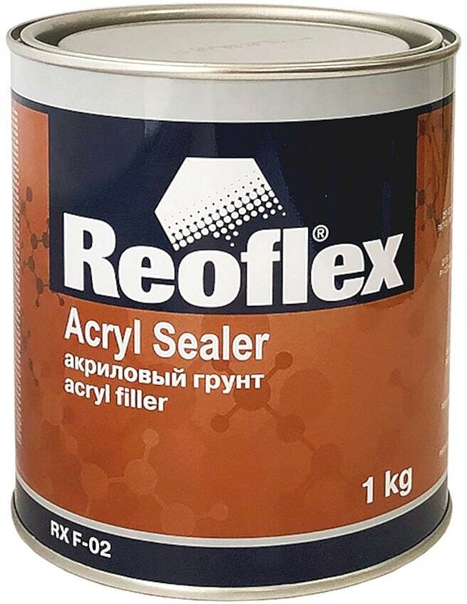 Акриловый выравнивающий грунт Reoflex RX F-02 1K Acryl Sealer черный 1 кг.