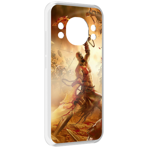 Чехол MyPads God Of War III для Doogee S98 / S98 Pro задняя-панель-накладка-бампер чехол mypads god of war iii для tecno pova 4 pro задняя панель накладка бампер