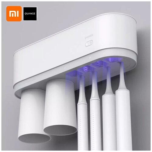 термос xiaomi kiss fish light smart insulation cup 430ml white Стерилизатор для щеток QUANGE Smart Sterilization Toothbrush Cup Holder WY020702 (White)