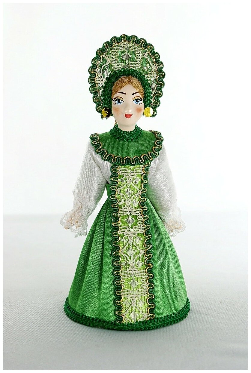 Кукла Потешного промысла в Русском костюме фарфоровая