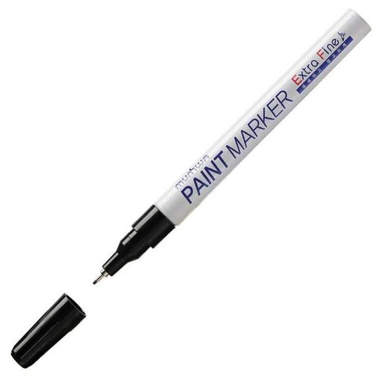 Маркер-краска MunHwa Extra Fine Paint Marker (1мм черный нитро-основа) 1шт. (EXPM-01)
