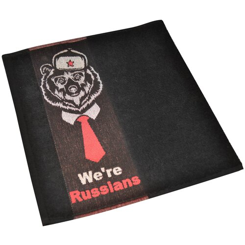 Килт для сауны махровый 140х65 Were Russians Чёрный 1500₽