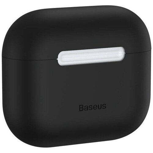 Чехол для наушников Baseus Super Thin Silica Gel Case для Apple AirPods (2021) Black (WIAPPOD-CBZ01)