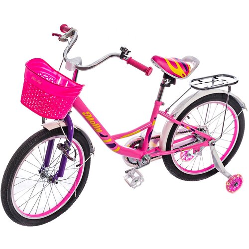 Детский велосипед Aist колеса 20 розовый с корзинкой 790000₽