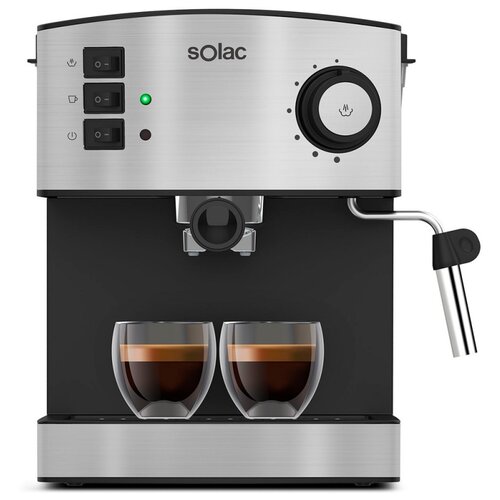 Кофеварка рожковая Solac Taste Classic M80, INOX кофеварка рожковая solac ce 4482 черный