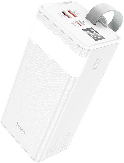 Внешний аккумулятор 40000mAh 2USB 3.0A 22.5W Li-pol батарея Hoco J86 Powermaster White