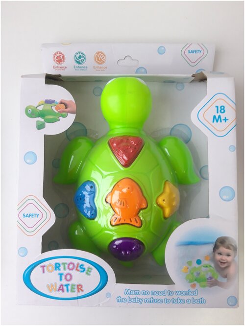 Игрушка для ванной Игруша Черепаха (SS-5533), зеленый