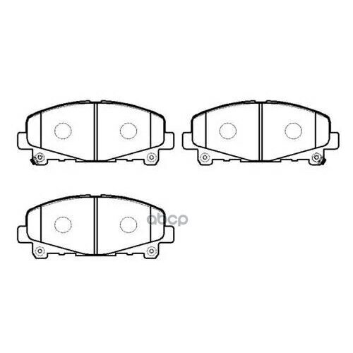 Колодки Тормозные Дисковые Передн Передн. Honda: Accord(Eur) 08- HSB арт. HP9930