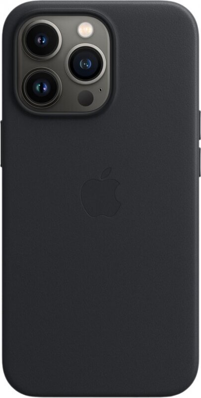 Чехол кожаный Apple iPhone 13 Pro Leather Case with MagSafe Midnight (Тёмная ночь) MM1H3ZE/A