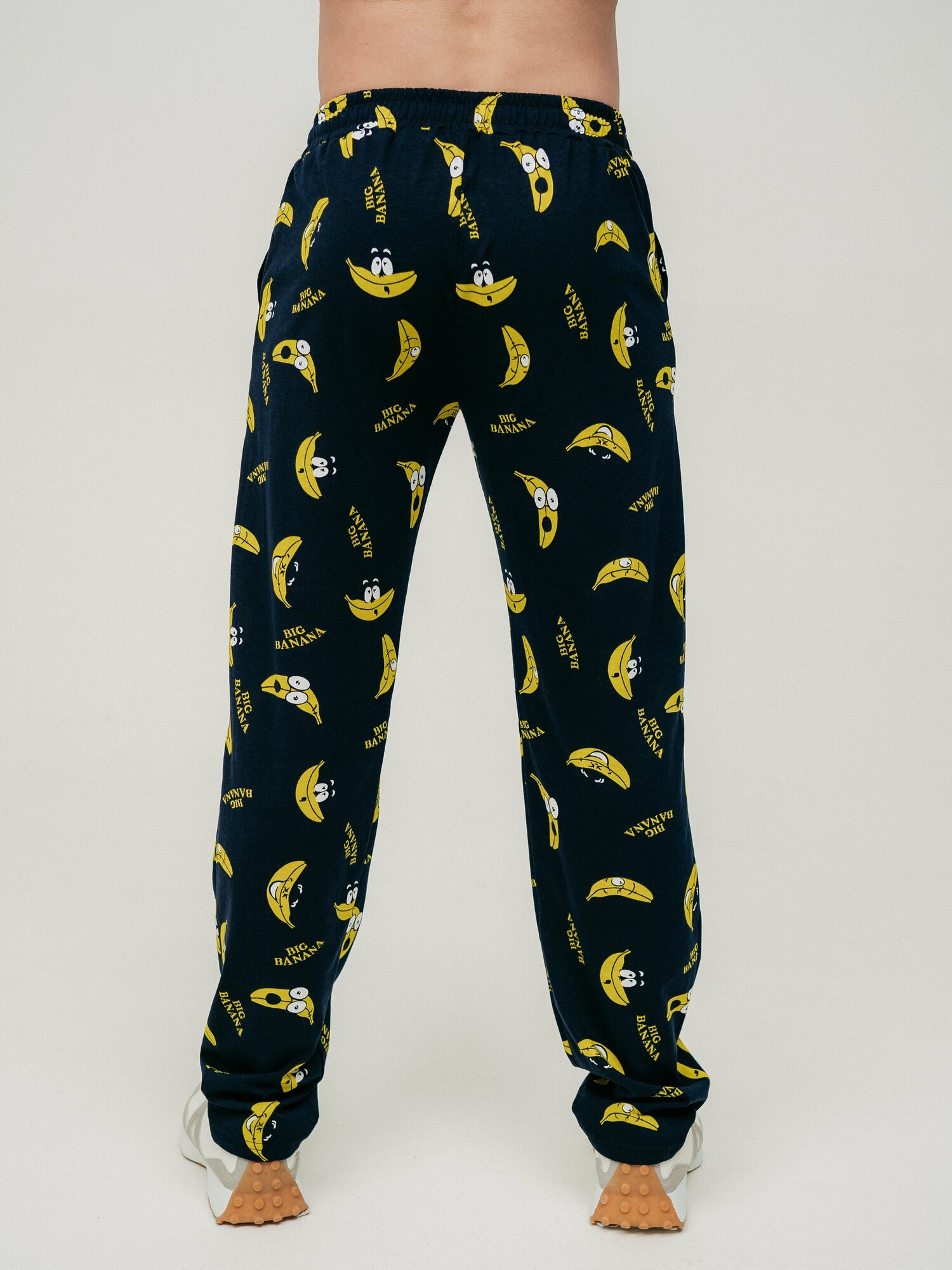 Мужские брюки ARISTARHOV Бананчик синий, желтый, размер 52 - фотография № 4