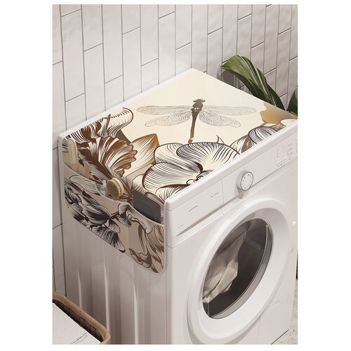 фото Органайзер для хранения "цветочное развлечение" на стиральную машину, 45x120 см ambesonne