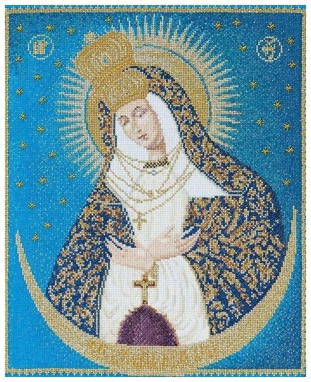 Набор для вышивания Thea Gouverneur "Остробрамская икона Божией Матери", 25x30 см