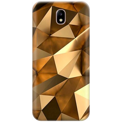 фото Силиконовый чехол на samsung galaxy j7 (2017) / самсунг джей 7 2017 с принтом "бронзовые грани" gosso