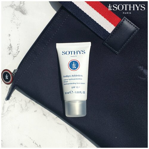 Sothys, Увлажняющий, солнцезащитный крем с тоном (CC крем) Hydra-Protecting Face Creame SPF 15, 50 мл. sothys увлажняющий защитный крем с тоном hydra protecting spf 15 50 мл sothys body