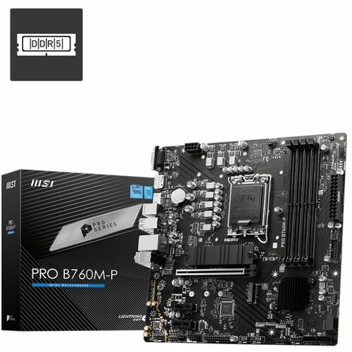 Материнская плата MSI PRO B760M-P LGA1700 DDR5 1749000₽