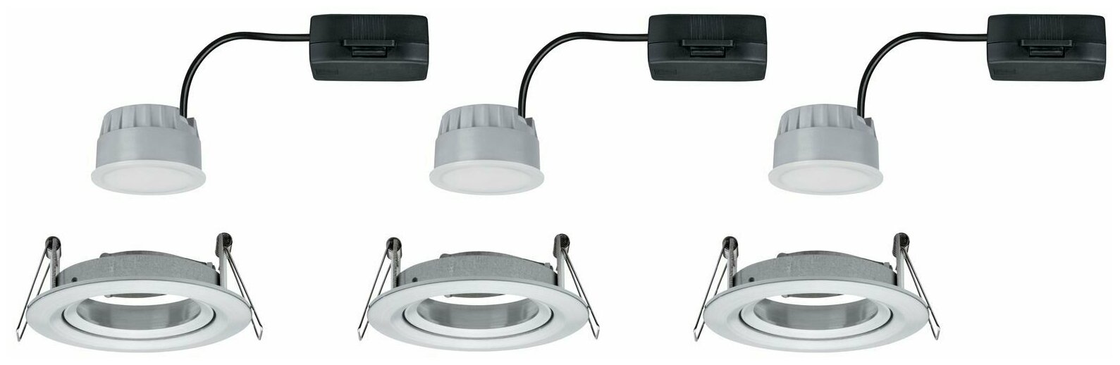 Светильник встраиваемый, комплект Nova Coin 3stepdim LED 3x6,5