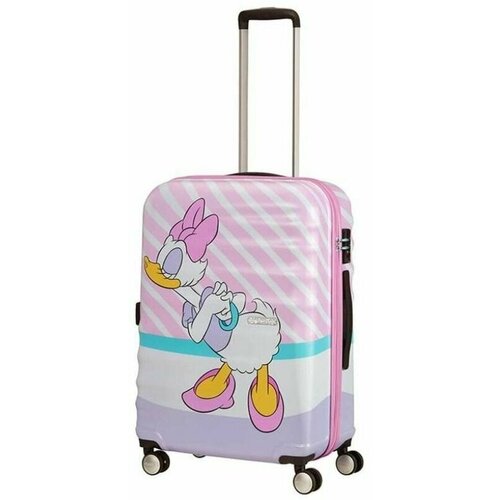 Чемодан-каталка  American Tourister, 47х67х26 см, розовый