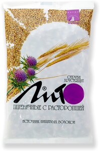 Отруби Лито хрустящие пшеничные с кальцием вкус расторопши 200 г