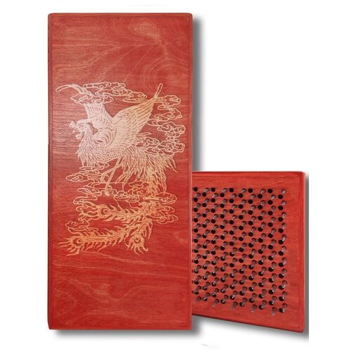 фото Доска садху с динамическими гвоздями, феникс - 11 шаг 10мм красная goodwood