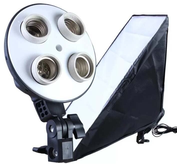Софтбокс 50x70см на 4 лампы для фотосъемки / Софтбокс для студийной съемки