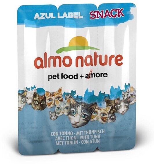 Almo Nature Колбаски для кошек "Тунец", 3шт. (Azul Label Snack Cat Tuna) (511), 0,015 кг