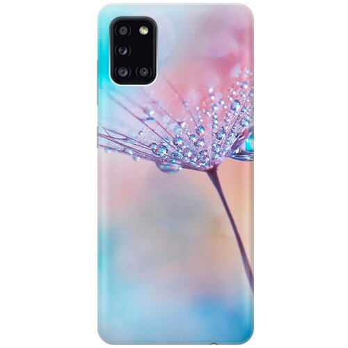 фото Силиконовый чехол на samsung galaxy a31 / самсунг а31 с принтом "капелька на одуванчике" gosso