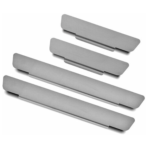 Накладки на пороги russtal (нерж., шлиф) на автомобиль KIA SELTOS 2020-