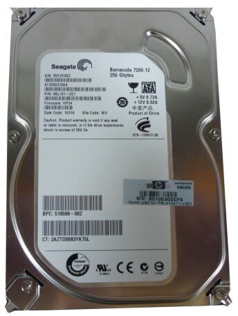 Жесткий диск HP 3.5" 250GB SATA 7,2K Workstation 410502-001