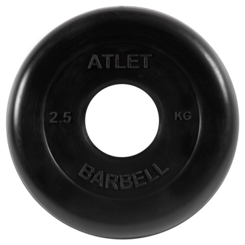 Диск MB Barbell MB-AtletB51 2.5 кг черный