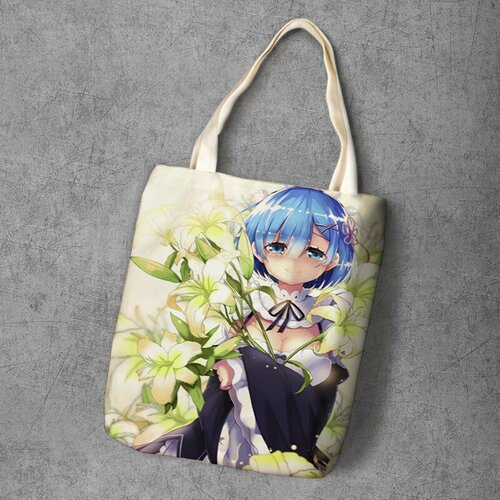 фото Сумка шоппер anime dakimakura, фактура рельефная, мультиколор