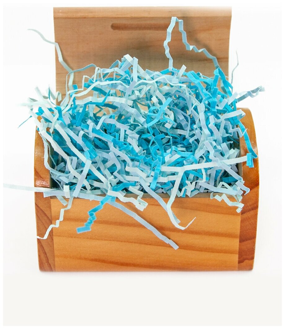 фото Наполнитель бумажный Микс, Голубой, 50 г.