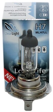 Лампа автомобильная галогенная ClearLight Long Life MLH7LL H7 12V 55W PX26d