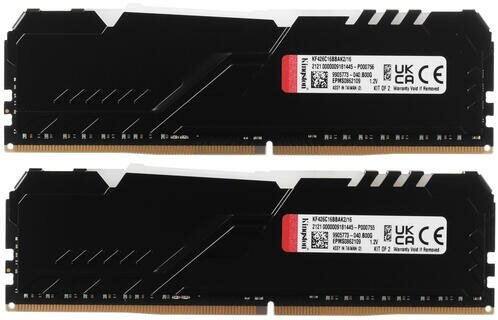 Память оперативная DDR4 Kingston Fury Beast 16Gb 2666Mhz (KF426C16BBAK2/16) - фото №20