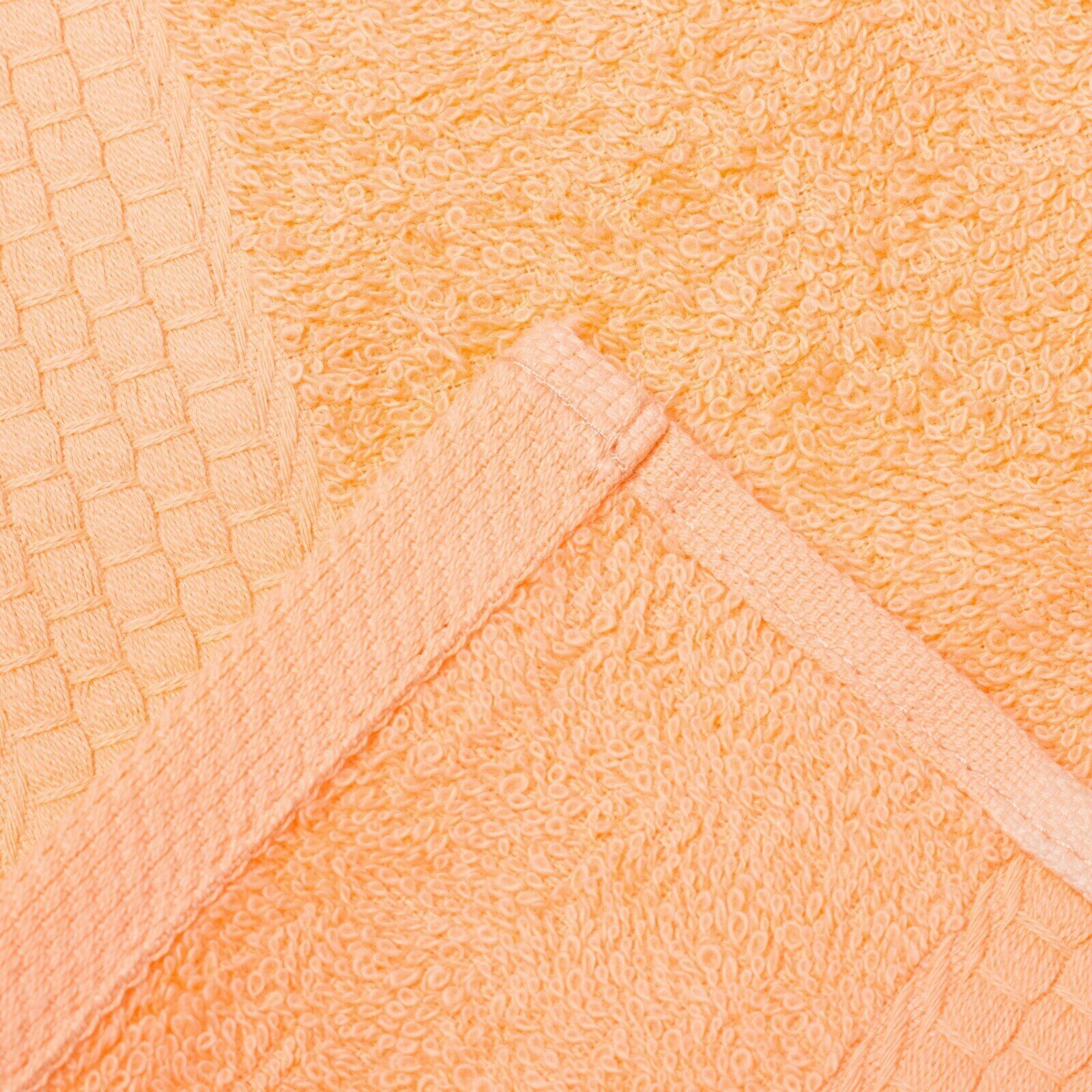 Алтын Асыр Полотенце махровое гладкокрашеное «Эконом» 50х90 см, цвет персиковый