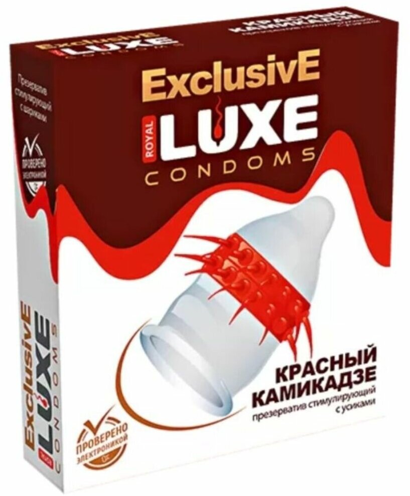 Luxe Exclusive Презерватив Красный камикадзе 1шт.