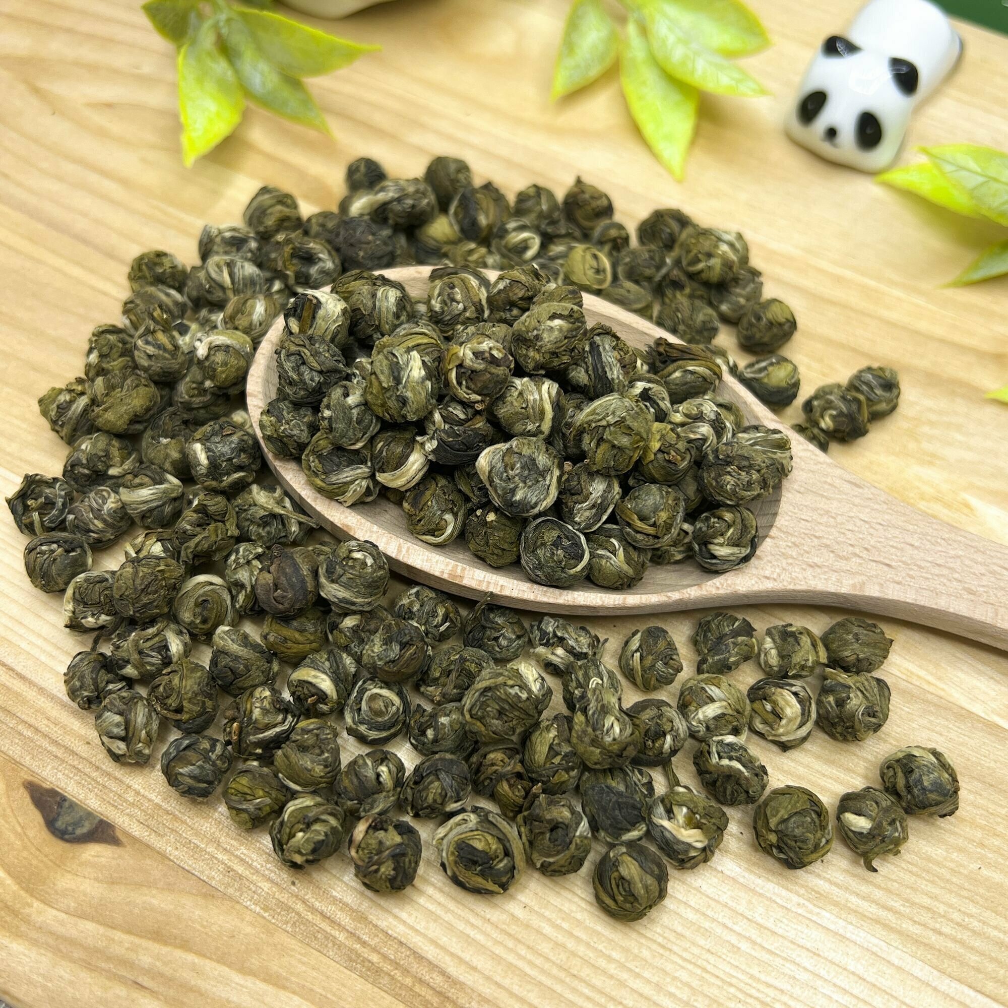 Китайский жасминовый чай без добавок Хуа Лун Чжу (Жасминовый скрученный чай) Полезный чай / HEALTHY TEA, 50 г