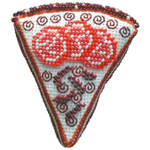 фото Zengana набор для вышивания бисером и нитками шоколадный тортик 7 х 8 х 2 см (м-108)