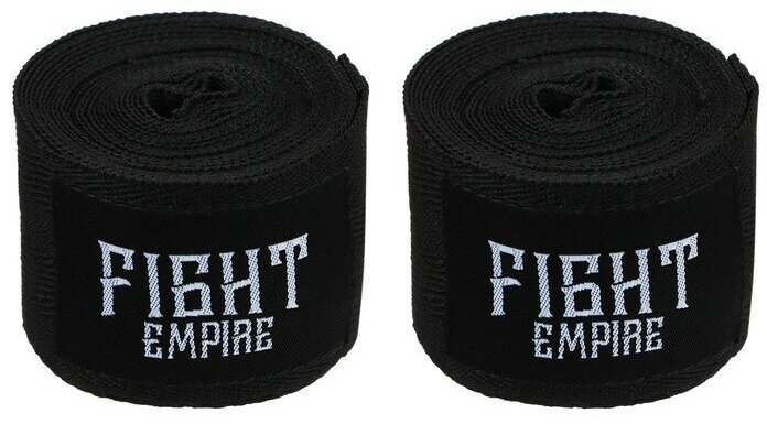 FIGHT EMPIRE Бинт боксёрский FIGHT EMPIRE 4 м, цвет чёрный