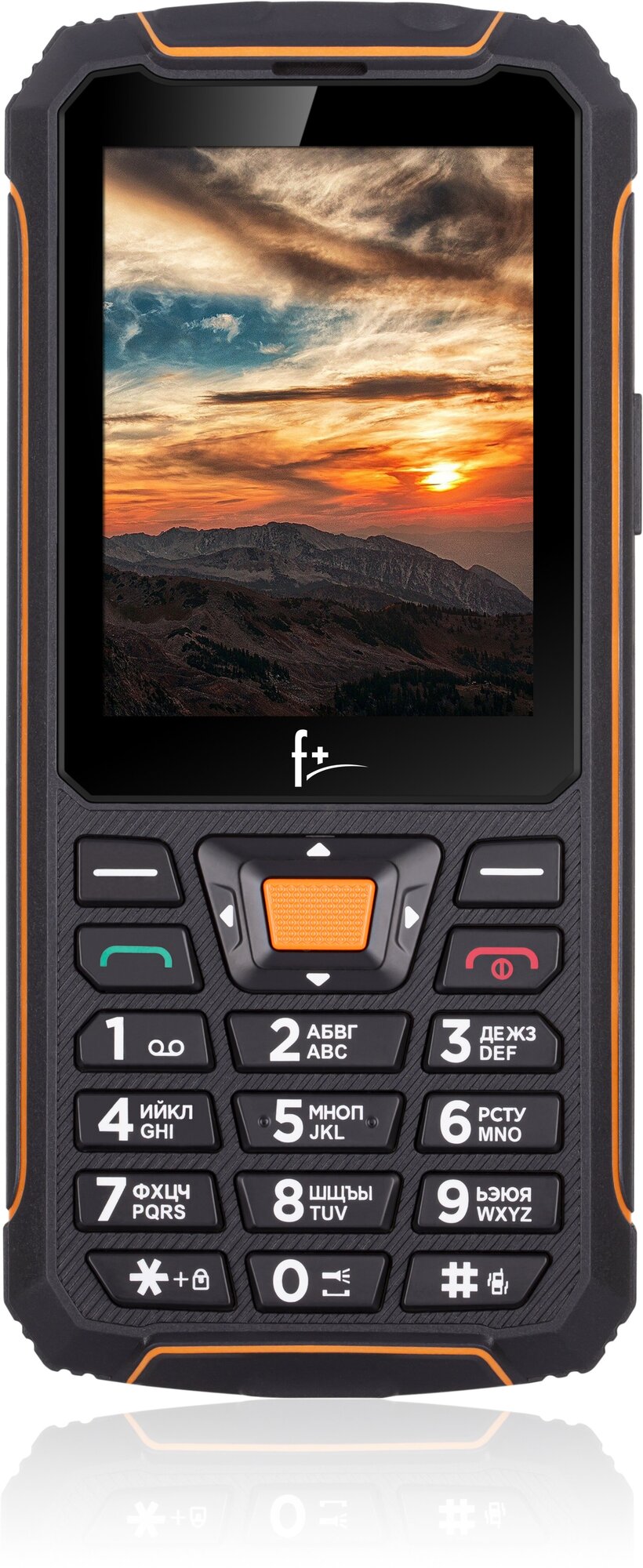 Телефон F+ R280 Black/orange