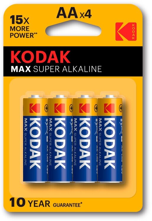 Батарейки Kodak MAX AA LR06-4BL [KAA-4], 4 шт.