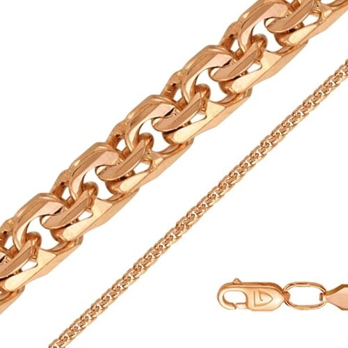 фото Золотой браслет плетение бисмарк бронницкий ювелир 12080382122, размер 22 diamant-online